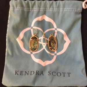 Kendra Scott small Abalone gold earrings